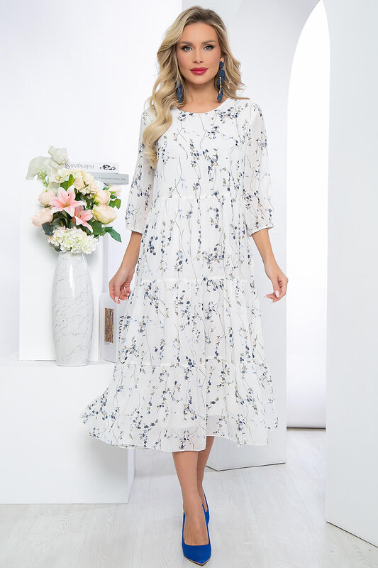 LT Collection Платье 284574 П5453 белый