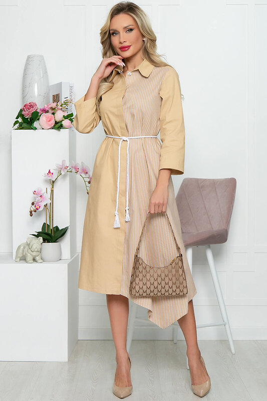 LT Collection Платье 284582 П5417 бежевый