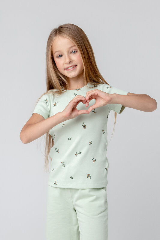 CROCKID Фуфайка 284650 КР 302047 зеленая лилия, оливки к389