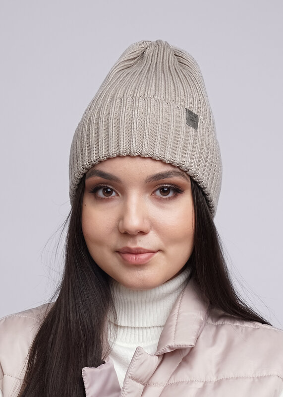 CLEVER Шапка 284686 533726ак св.коричневый