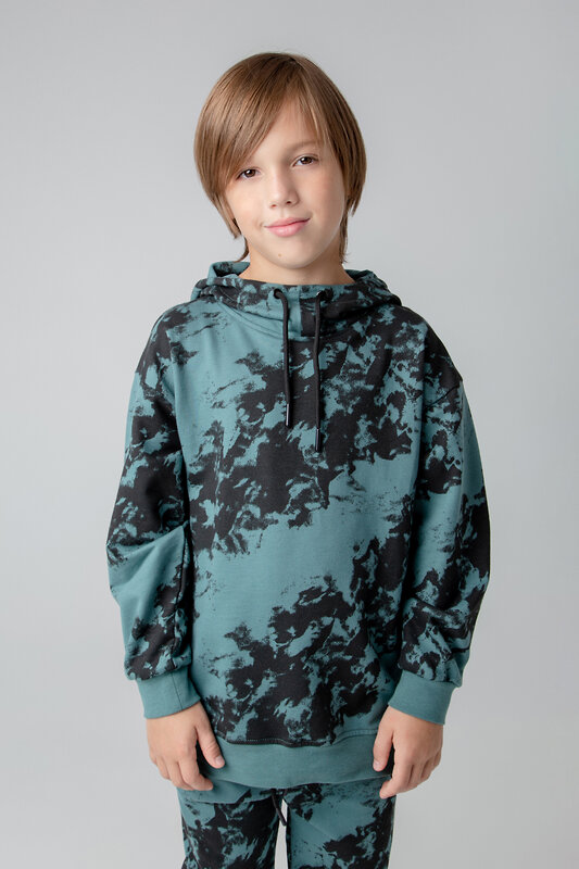 CROCKID Джемпер 284912 КР 302001 темный малахит, текстурные полосы