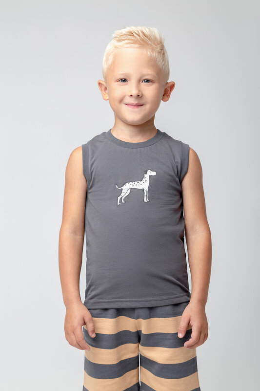 CROCKID Майка 284916 КР 302041 серая дымка