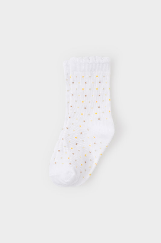 CROCKID Носки 284950 К 9619-3/6 ФВ св.желтый, белый, голубой