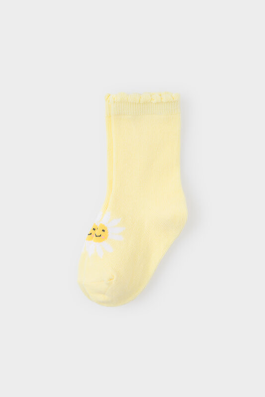 CROCKID Носки 284950 К 9619-3/6 ФВ св.желтый, белый, голубой