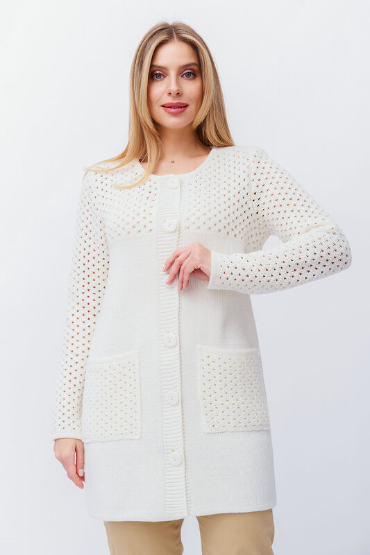 Ankoli Кардиган 286281 351491 молочный