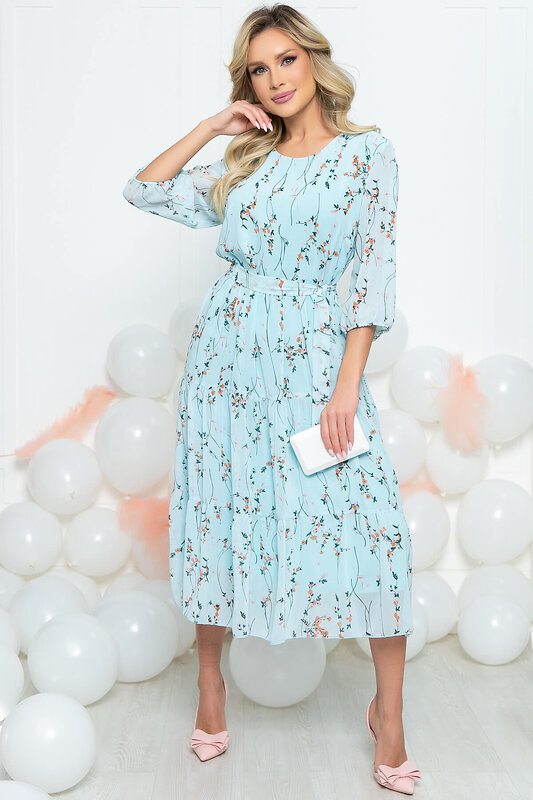 LT Collection Платье 286297 П5462 голубой