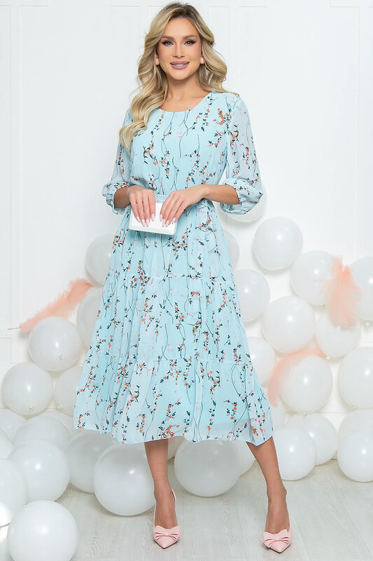 LT Collection Платье 286297 П5462 голубой