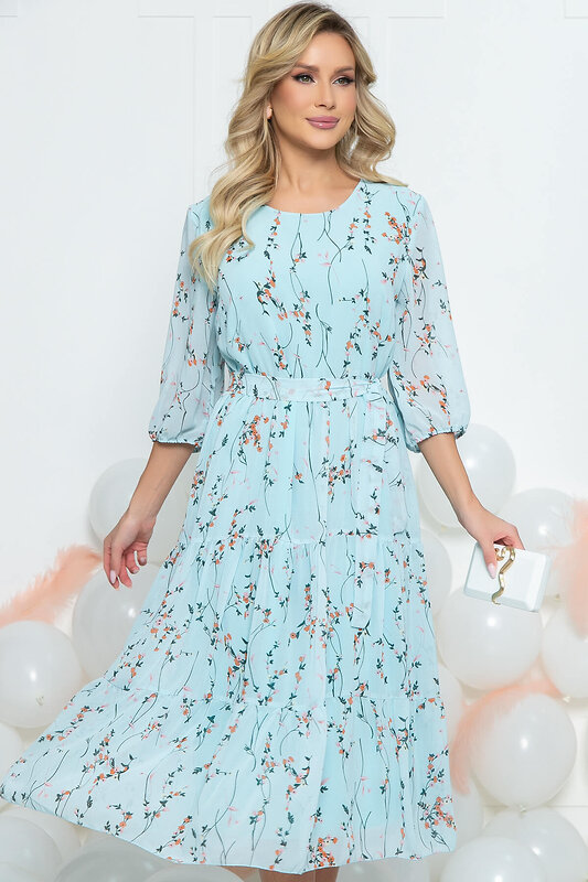 LT Collection Платье 286297 П5462 голубой