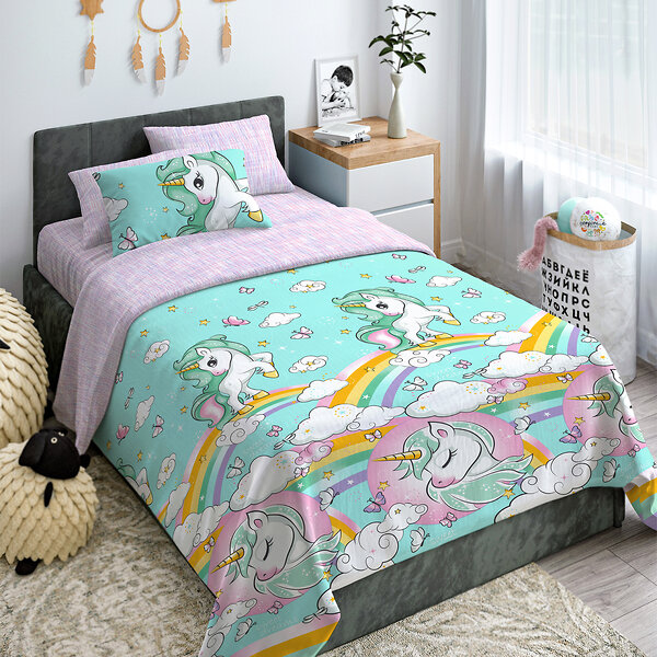 Облачко Постельное белье 288341 787181 Rainbow unicorn