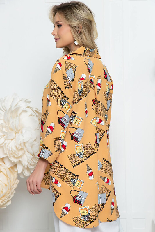 LT Collection Рубашка 288810 Б5321 персиковый