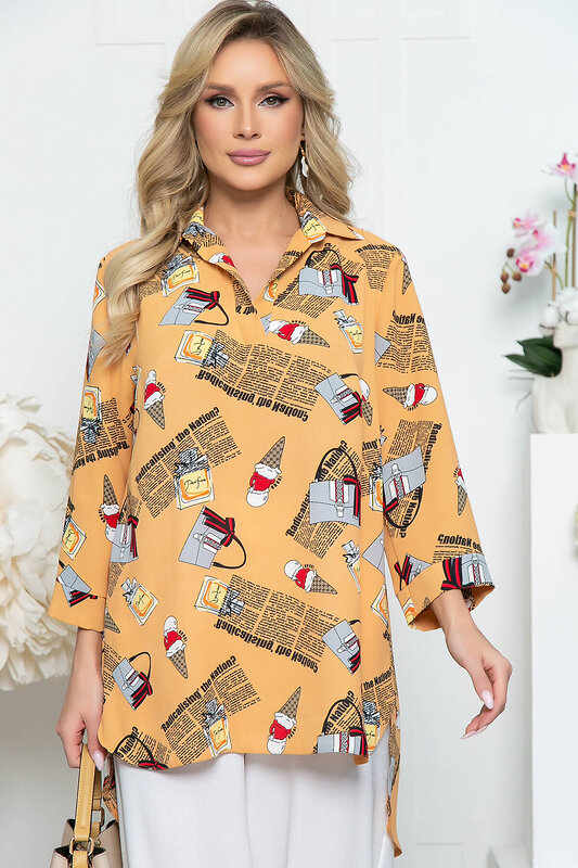 LT Collection Рубашка 288810 Б5321 персиковый