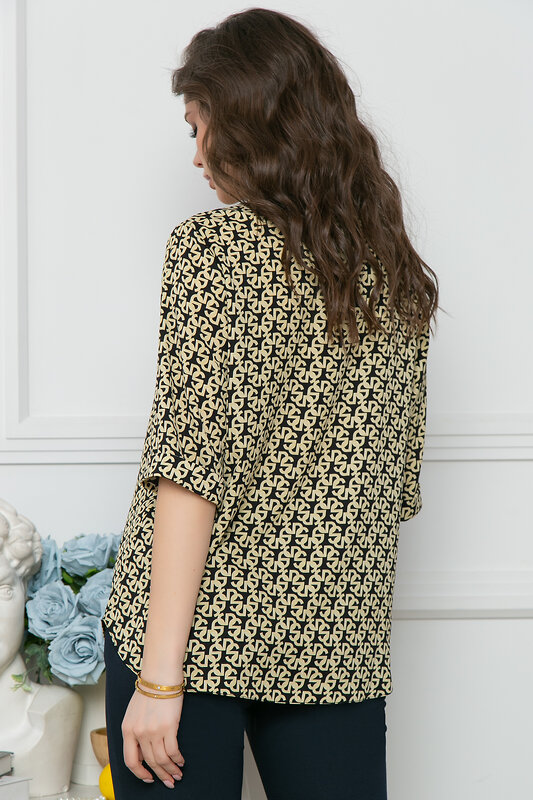 Bellovera Блузка 289758 71Б5051 чёрный, песочный