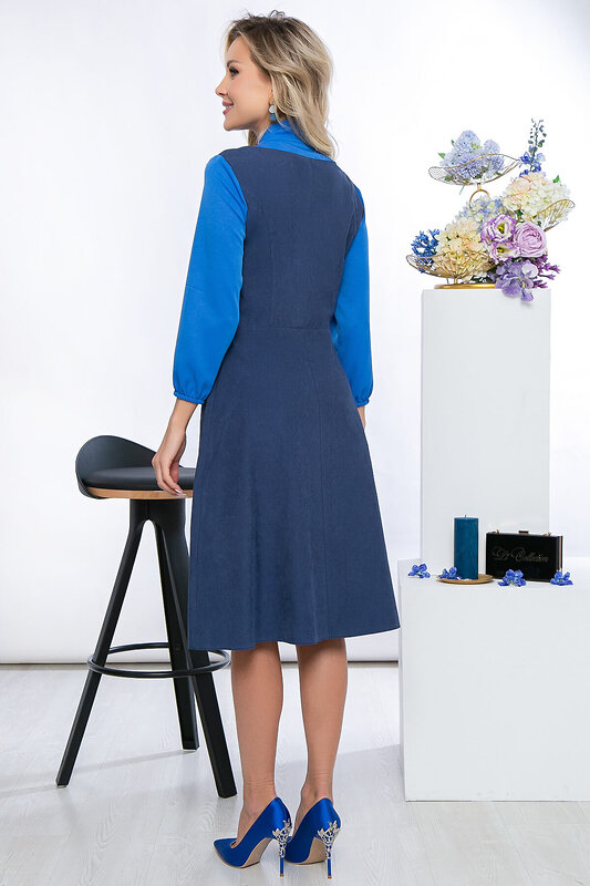 LT Collection Платье 290065 П5439 синий