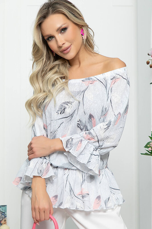 LT Collection Блуза 290719 Б5583 светло-серый