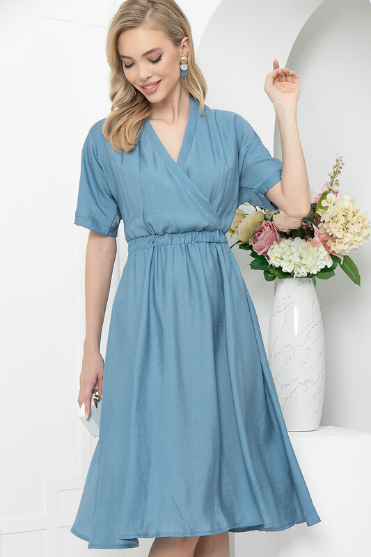 LT Collection Платье 292422 П5592 джинсовый