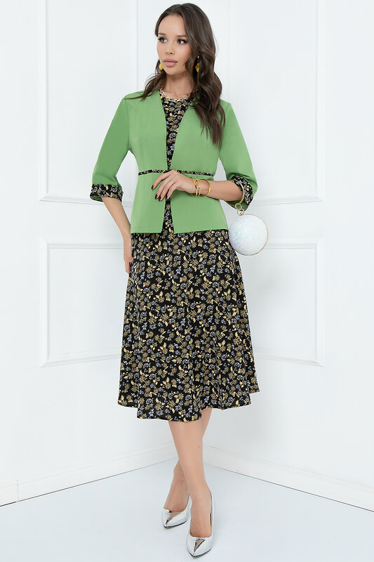 Bellovera Костюм 293556 8КС5129 чёрный, зелёный