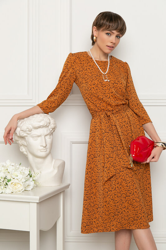 Bellovera Платье 293573 4П5116 терракот