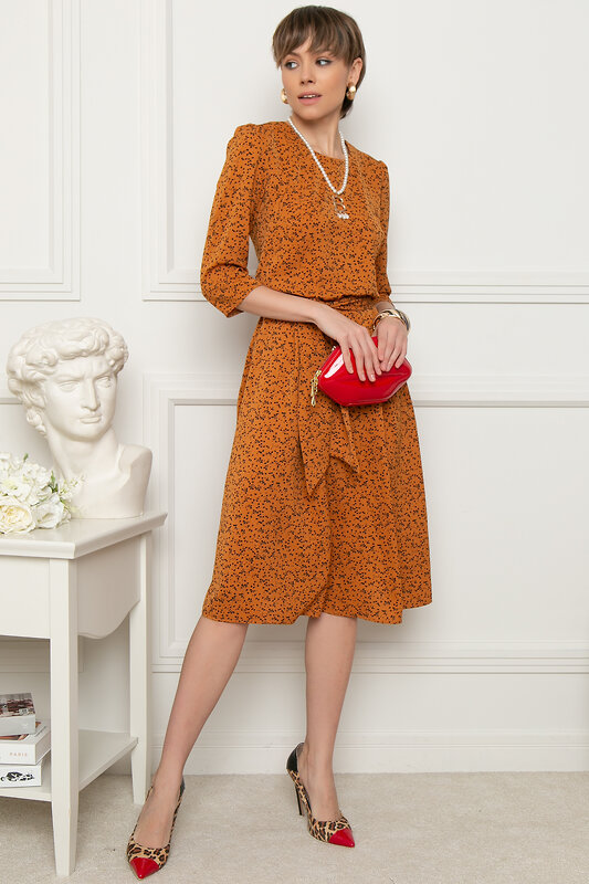 Bellovera Платье 293573 4П5116 терракот