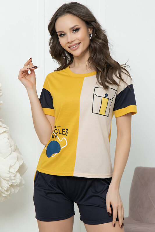 LT Collection Комплект 294246 Д1743 желтый, бежевый, темно-синий