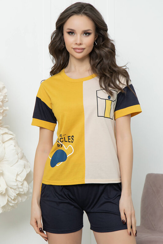 LT Collection Комплект 294246 Д1743 желтый, бежевый, темно-синий