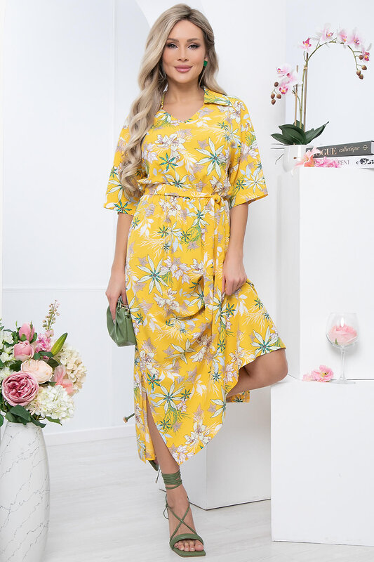 LT Collection Платье 294259 П5687 жёлтый