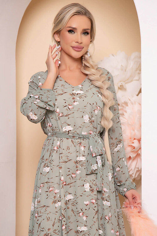 LT Collection Платье 297276 П5778 оливковый