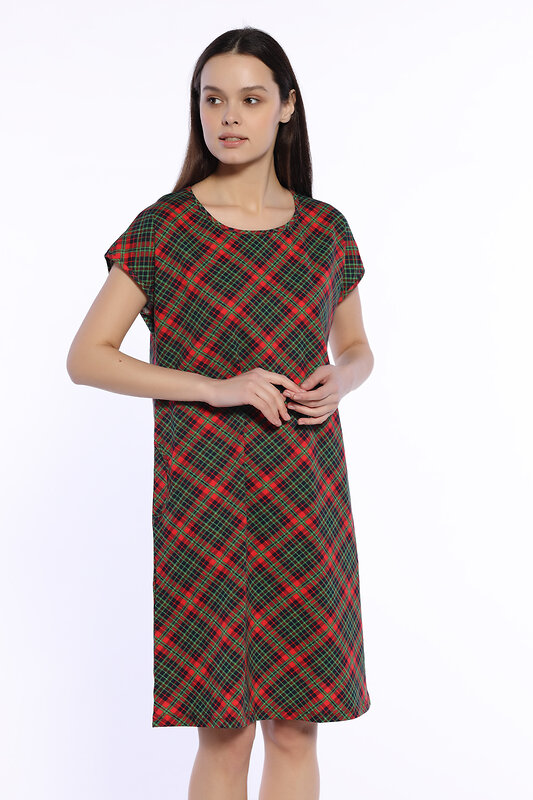 TEXCOM Платье 297568 1952-2354 Красно-зеленый