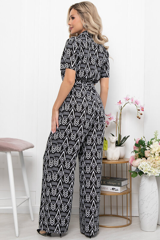 LT Collection Комбинезон 298803 К5846 чёрный, белый