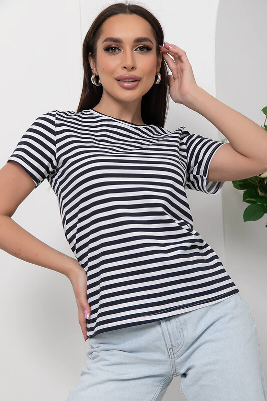 LT Collection Футболка 301135 Б5934 белый, чёрный