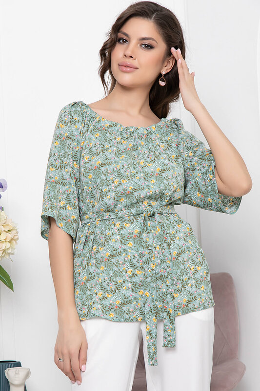 LT Collection Блуза 301517 Б5947 холодный зелёный