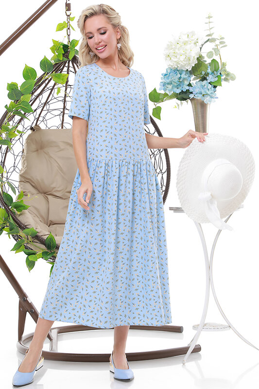 DStrend Платье 301610 П-3948-0002-03 Голубой