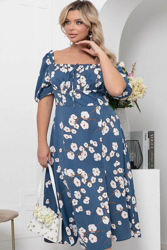 LT Collection Платье 301704 П5892 джинсовый