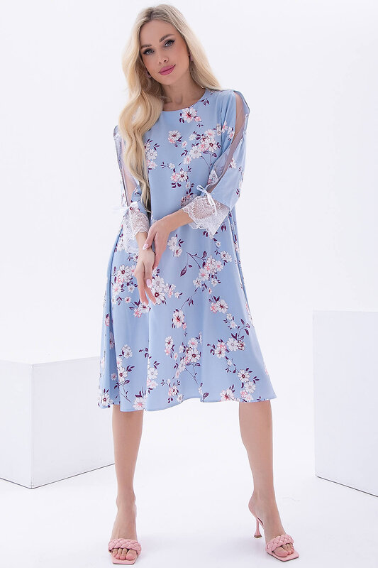 LT Collection Платье 302098 П6018 голубой