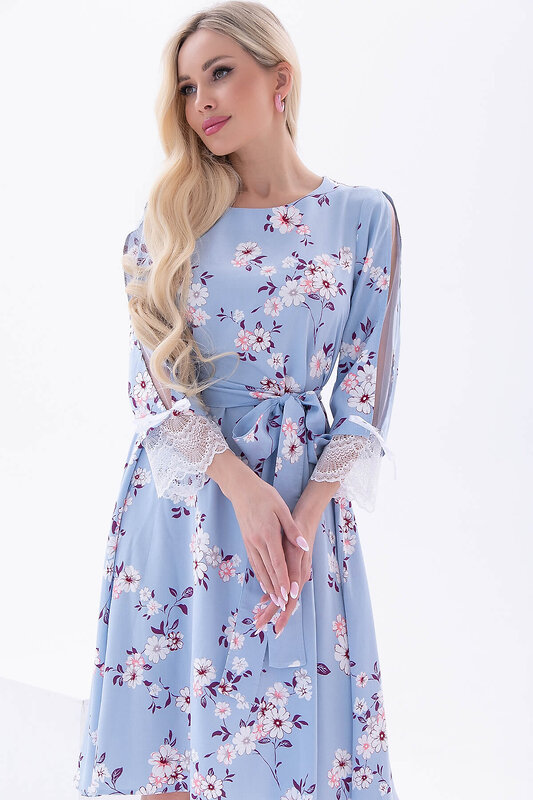 LT Collection Платье 302098 П6018 голубой