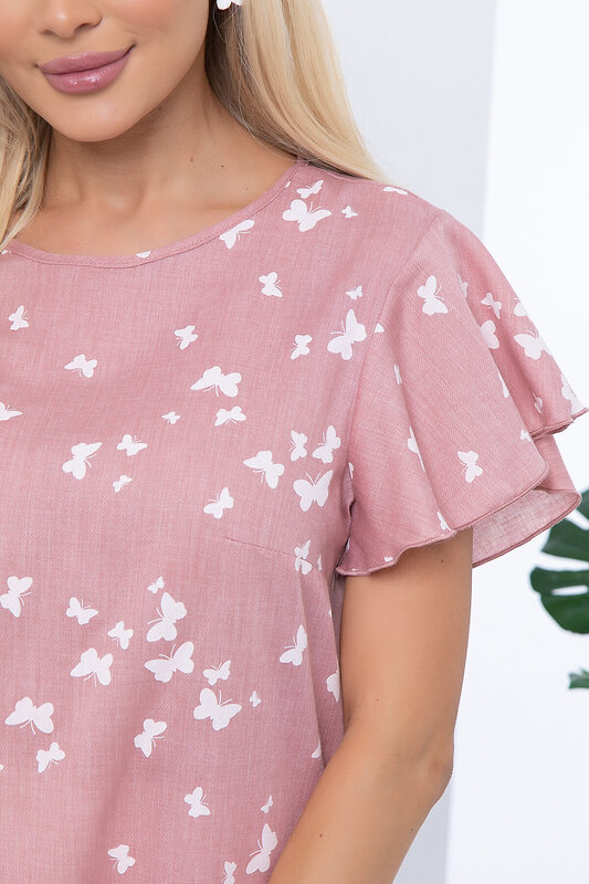 LT Collection Блуза 304908 Б6777 пыльно-розовый