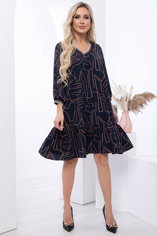 LT Collection Платье 307710 П7111 темно-синий