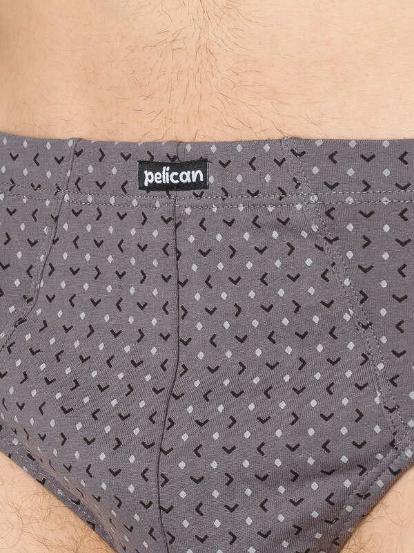 PELICAN Трусы 310550 MULC6915(2) Темно-серый/красный