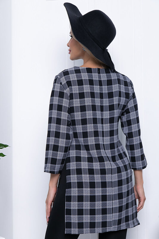 LT Collection Туника 310968 Б7213 серый, чёрный
