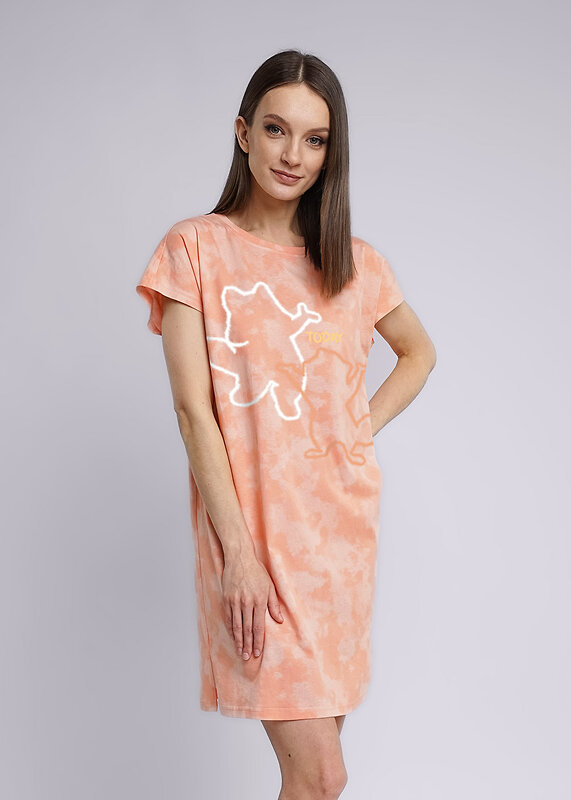 CLEVER Платье 313214 LDR23-1037 св.розовый/персиковый