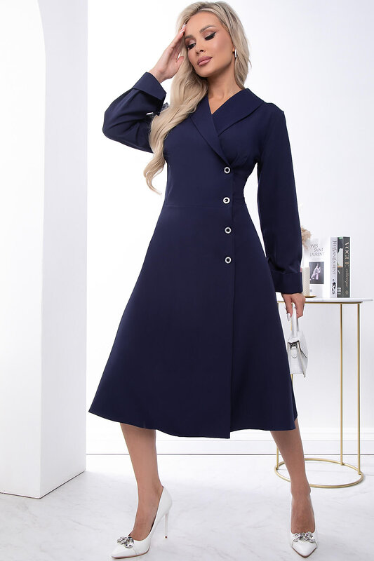LT Collection Платье 313350 П7319 синий