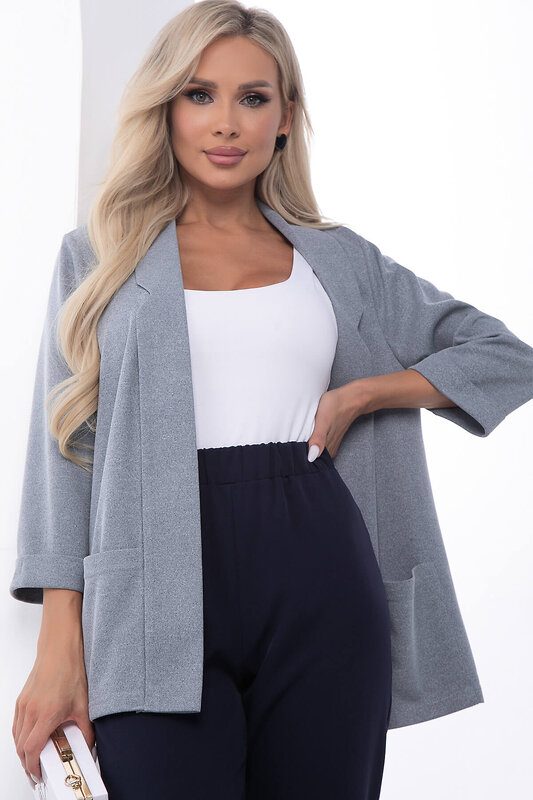 LT Collection Жакет 313463 Б7229 серо-голубой