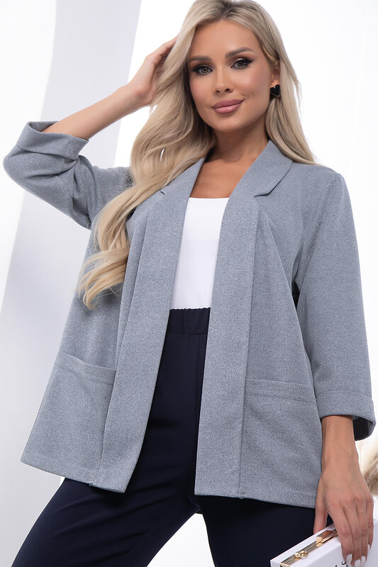 LT Collection Жакет 313463 Б7229 серо-голубой