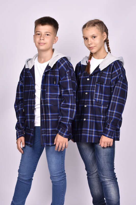 Be Friends Рубашка 316246 61412 синяя клетка