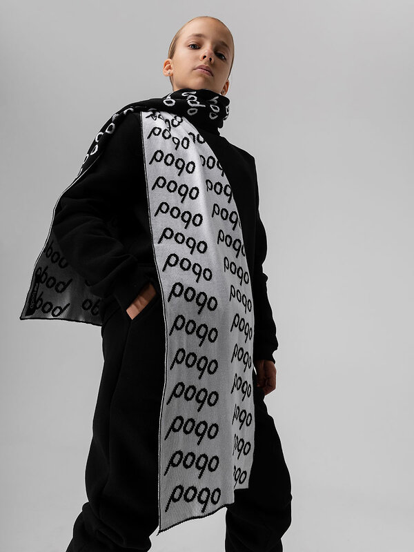 Bodo Шарф 316346 12-129 черный (белый)