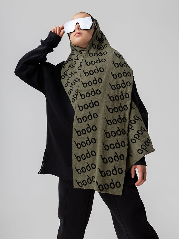Bodo Шарф 316348 12-129 хаки (черный)
