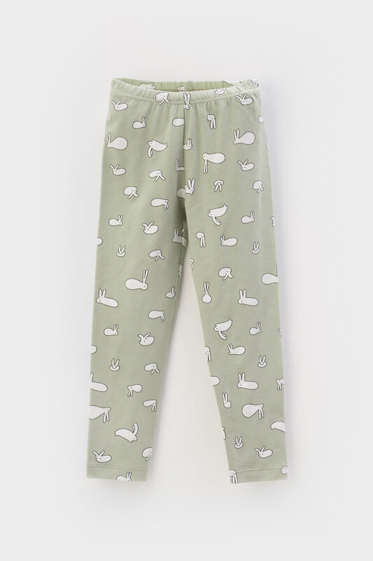 CROCKID Бриджи 316606 КР 4074 шалфей, смешные зайки