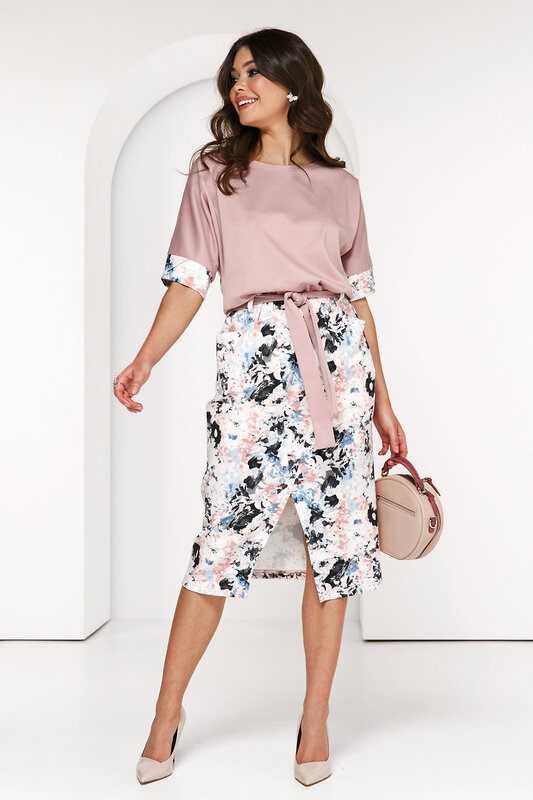 LT Collection Платье 318137 П2149 пудра (нежно-розовый)