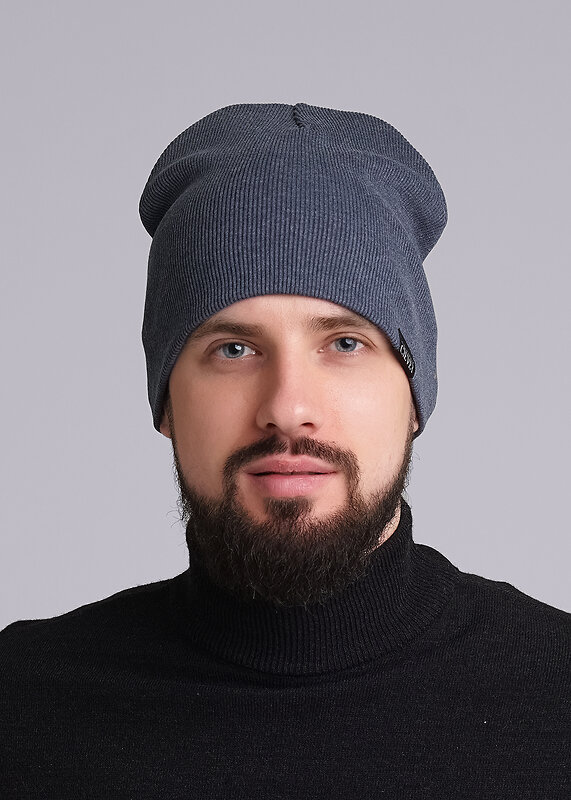 CLEVER Шапка 318355 601758ш меланж т.синий
