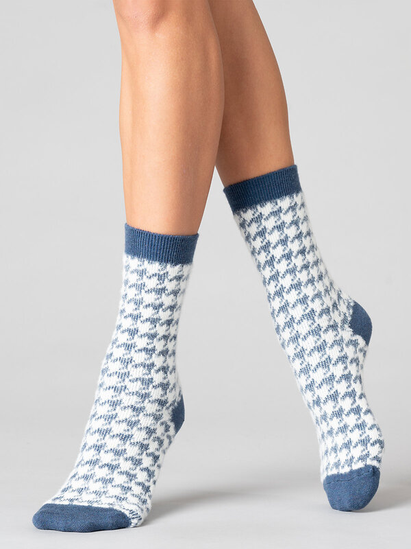 JS Giulia Носки 318464 WS3 WOOL 2301 blue melange