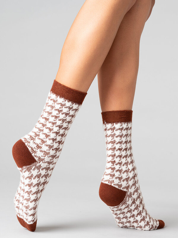 JS Giulia Носки 318466 WS3 WOOL 2301 brown